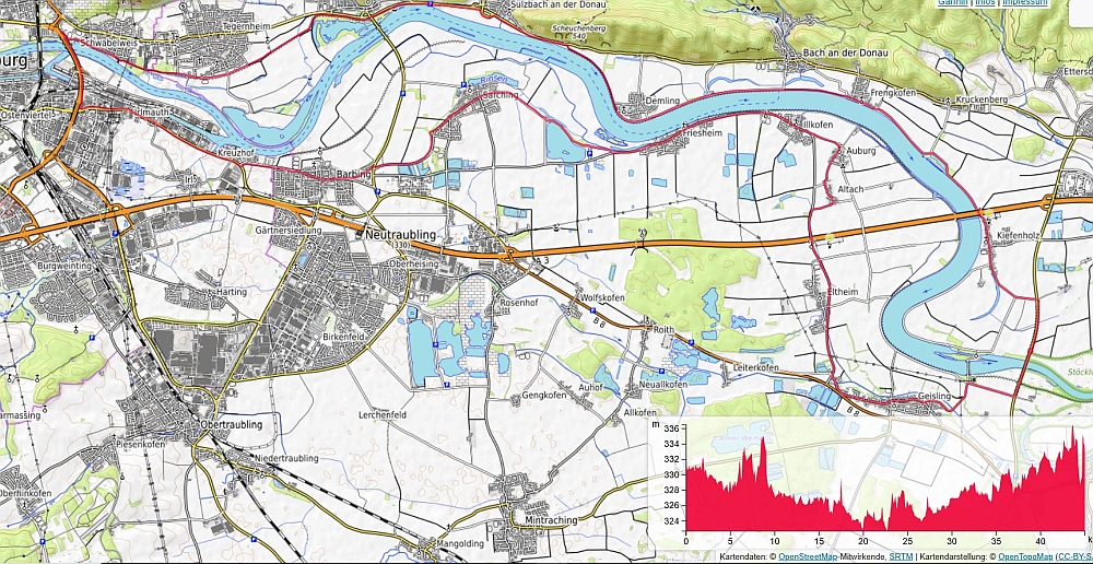 Ankündigung zur Radltour am 11.10.2025: Regensburg - Donaustauf - Geisling - Barbing - Regensburg